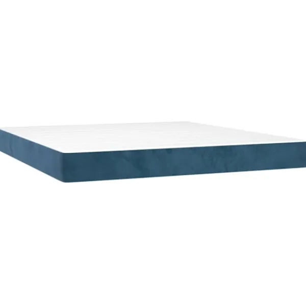 vidaXL Sängar>Ramsäng med madrass mörk 180x200 cm sammet