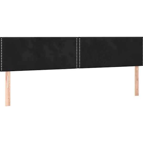 vidaXL Sängar>Ramsäng med madrass & LED 180x200 cm sammet