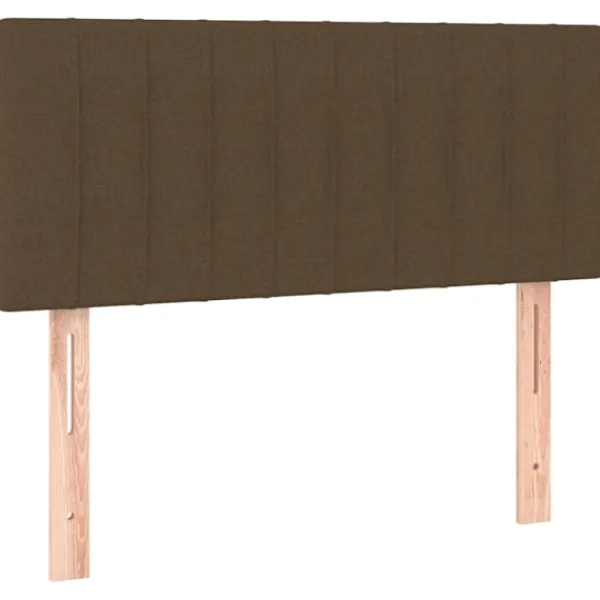 vidaXL Sängar>Ramsäng med madrass & LED mörk 120x200 cm tyg