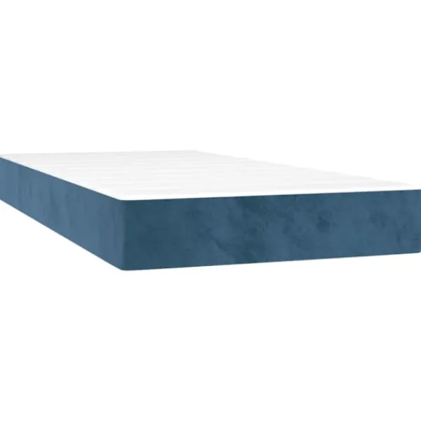 vidaXL Sängar>Ramsäng med madrass mörk 90x200 cm sammet