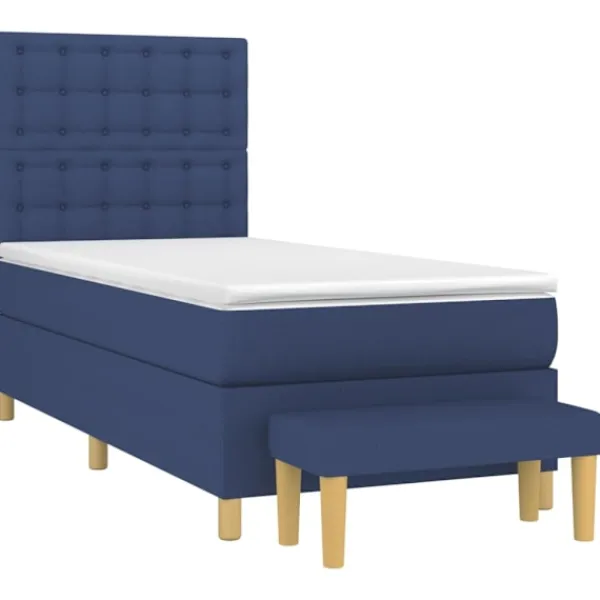 vidaXL Sängar>Ramsäng med madrass 90x190 cm tyg