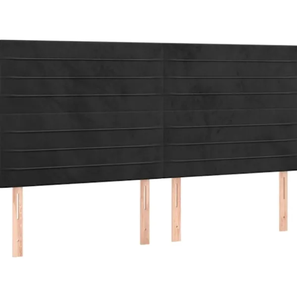 vidaXL Sängar>Ramsäng med madrass & LED 160x200 cm sammet