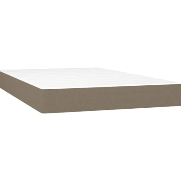vidaXL Sängar>Ramsäng med madrass & LED 120x200 cm tyg