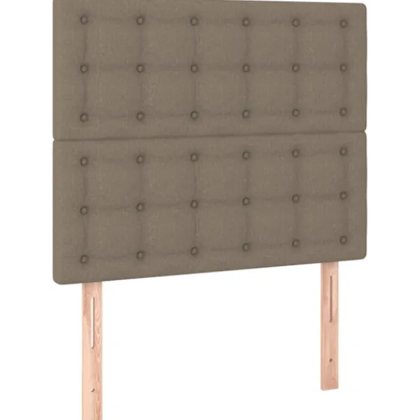 vidaXL Sängar>Ramsäng med madrass & LED 120x200 cm tyg
