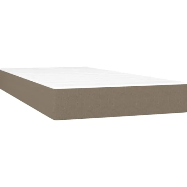 vidaXL Sängar>Ramsäng med madrass 200x200 cm tyg