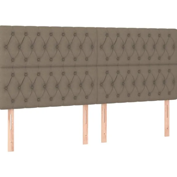 vidaXL Sängar>Ramsäng med madrass 200x200 cm tyg