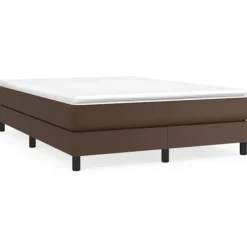 vidaXL Sängar>Ramsäng med madrass 140x200 cm konstläder