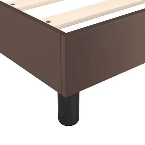 vidaXL Sängar>Ramsäng med madrass 140x200 cm konstläder
