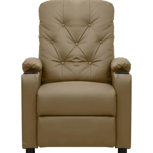 vidaXL Fåtöljer>Reclinerfåtölj cappuccino konstläder
