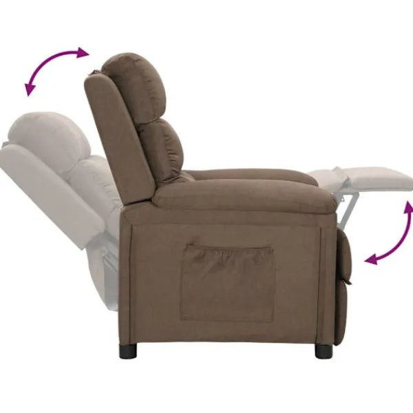 vidaXL Fåtöljer>Reclinerfåtölj tyg