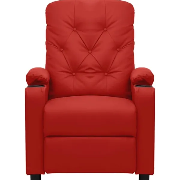 vidaXL Fåtöljer>Reclinerfåtölj vin konstläder