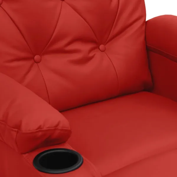 vidaXL Fåtöljer>Reclinerfåtölj vin konstläder