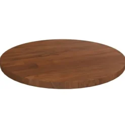 vidaXL Småbord>Rund bordsskiva mörk Ø30x1,5 cm behandlad massiv ek