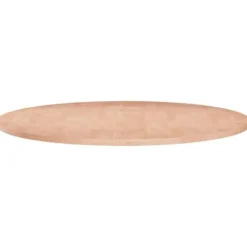 vidaXL Småbord>Rund bordsskiva Ø60x1,5 cm obehandlat massiv ek
