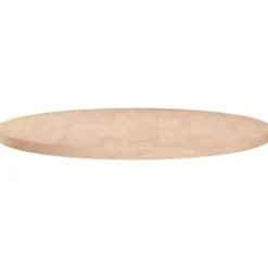 vidaXL Småbord>Rund bordsskiva Ø80x2,5 cm obehandlat massiv ek