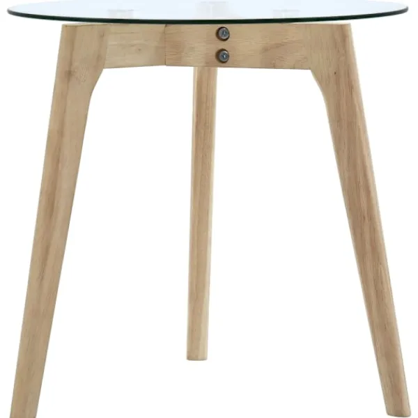 vidaXL Småbord>Sidobord 2 st härdat glas
