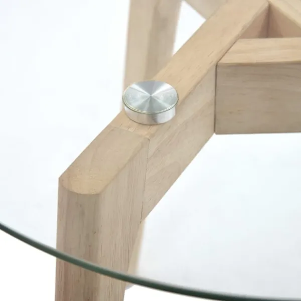 vidaXL Småbord>Sidobord 2 st härdat glas