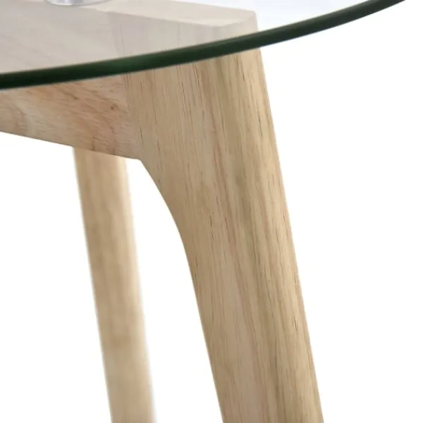 vidaXL Småbord>Sidobord 2 st härdat glas