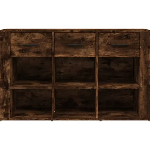 vidaXL Sideboards>Sidobord rökfärgad ek 100x30x59,5 cm konstruerat trä