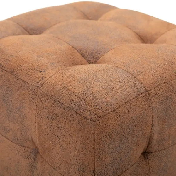 vidaXL Sittpuffar>Sittpuff 2 st 30x30x30 cm konstmocka