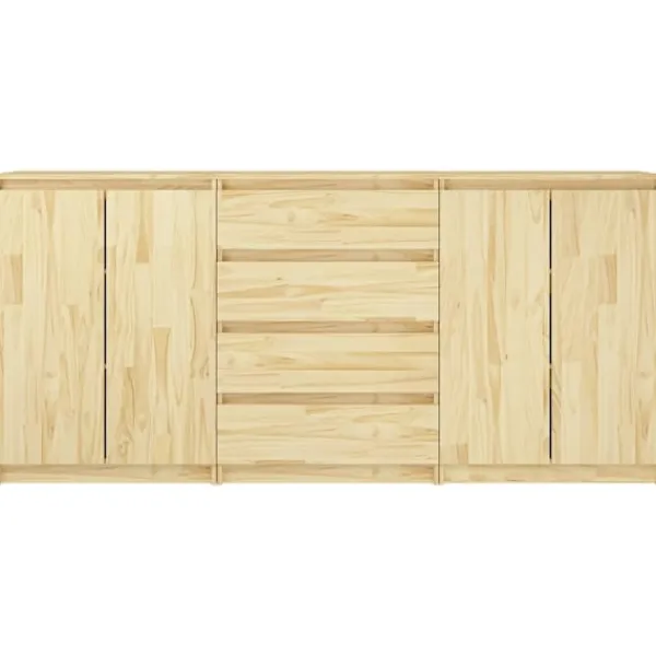 vidaXL Sideboards>Skänk 3 delar massiv furu