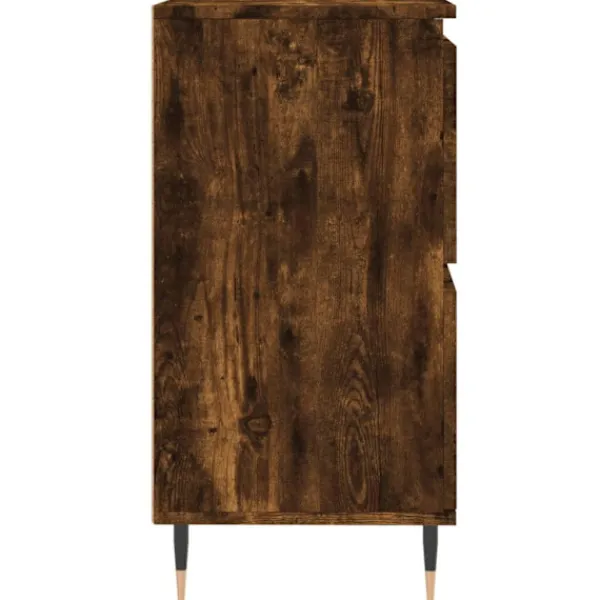 vidaXL Sideboards>Skänk 3 delar rökfärgad ek konstruerat trä