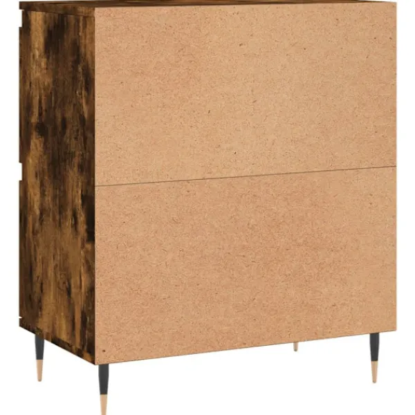 vidaXL Sideboards>Skänk 3 delar rökfärgad ek konstruerat trä