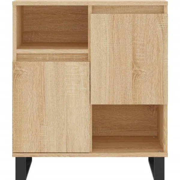 vidaXL Sideboards>Skänk 3 delar Sonoma ek konstruerat trä