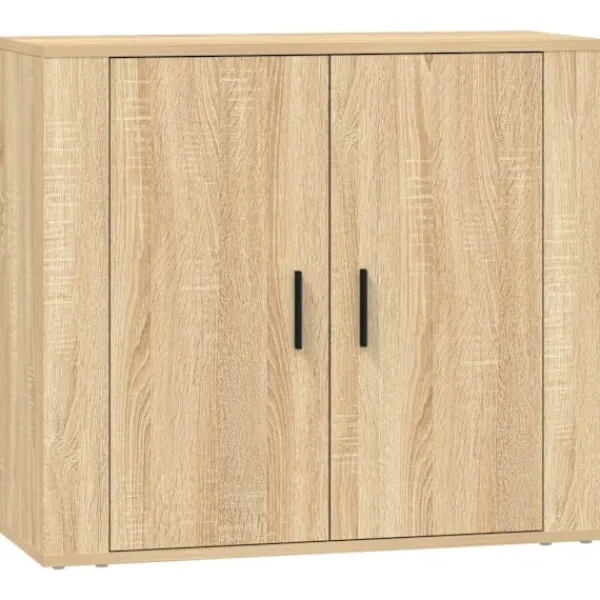 vidaXL Sideboards>Skänk 3 delar Sonoma ek konstruerat trä