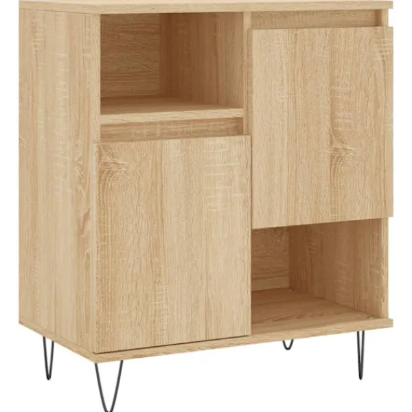 vidaXL Sideboards>Skänk 3 delar Sonoma ek konstruerat trä