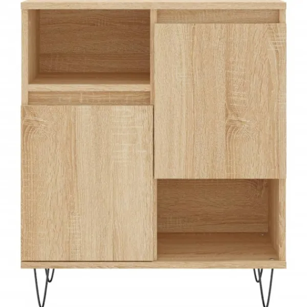 vidaXL Sideboards>Skänk 3 delar Sonoma ek konstruerat trä