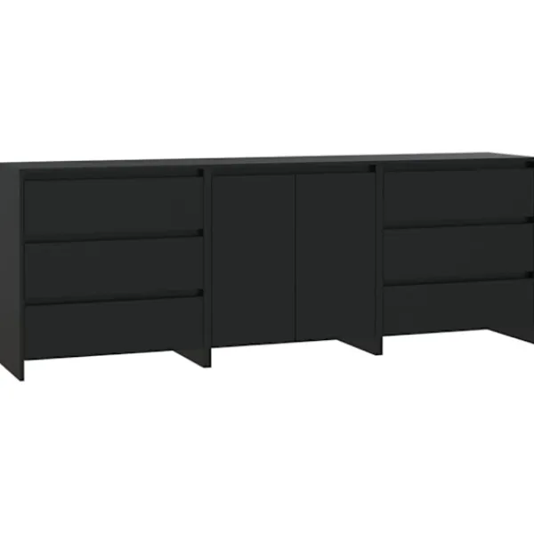 vidaXL Sideboards>Skänk 3 delar konstruerat trä