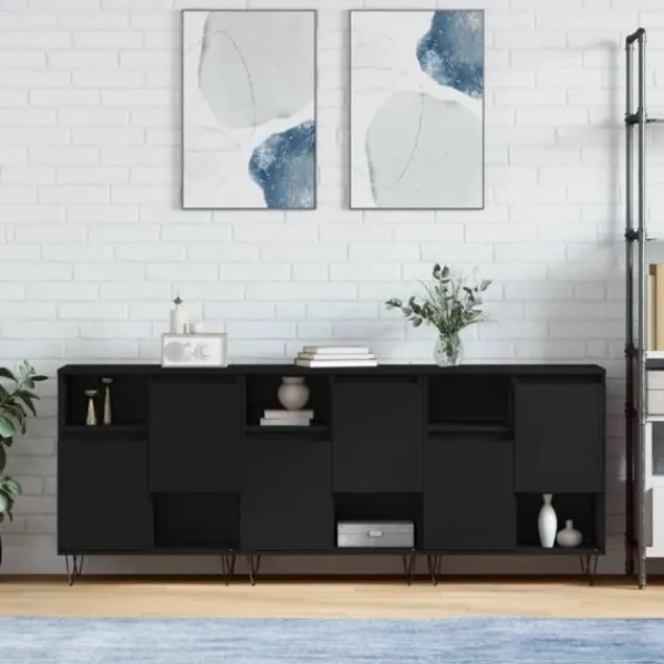 vidaXL Sideboards>Skänk 3 delar konstruerat trä
