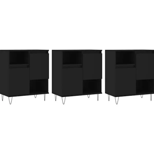 vidaXL Sideboards>Skänk 3 delar konstruerat trä