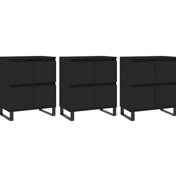 vidaXL Sideboards>Skänk 3 delar konstruerat trä