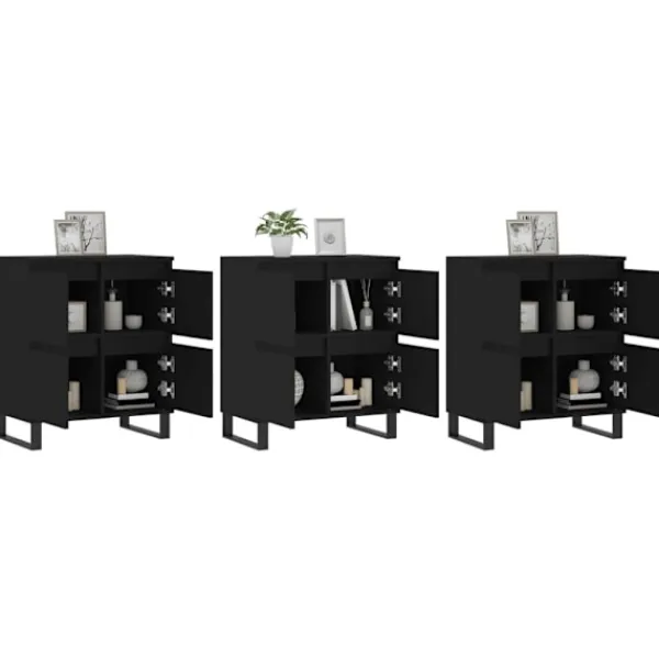 vidaXL Sideboards>Skänk 3 delar konstruerat trä