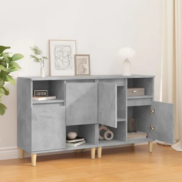vidaXL Sideboards>Skänk 2 st betong 60x35x70 cm konstruerat trä