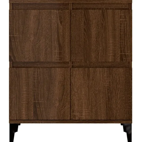 vidaXL Skåp>Skänk 2 st ek 60x35x70 cm konstruerat trä