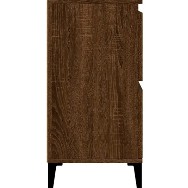 vidaXL Skåp>Skänk 2 st ek 60x35x70 cm konstruerat trä