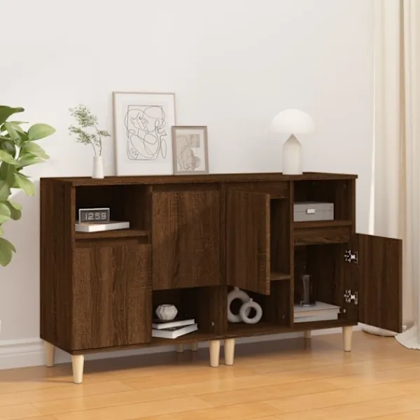 vidaXL Sideboards>Skänk 2 st ek 60x35x70 cm konstruerat trä