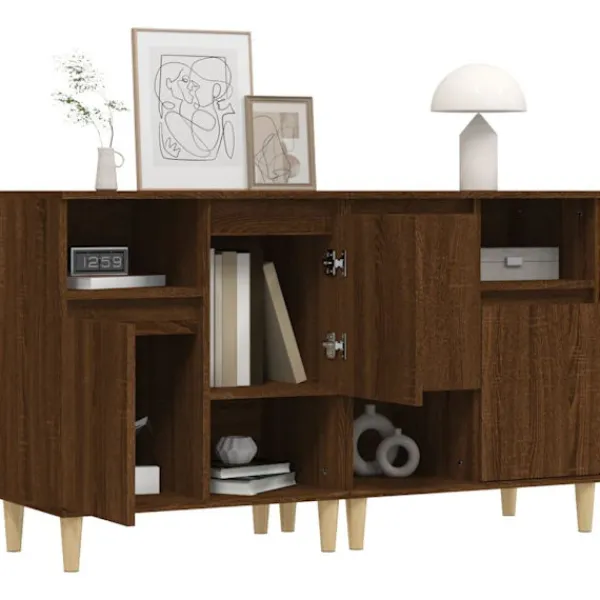 vidaXL Sideboards>Skänk 2 st ek 60x35x70 cm konstruerat trä