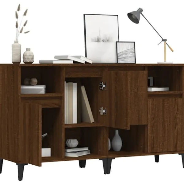 vidaXL Sideboards>Skänk 2 st ek 60x35x70 cm konstruerat trä