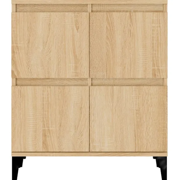 vidaXL Skåp>Skänk 2 st sonoma ek 60x35x70 cm konstruerat trä