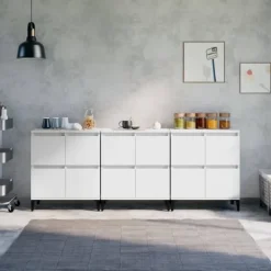 vidaXL Sideboards>Skänk 3 st 60x35x70 cm konstruerat trä