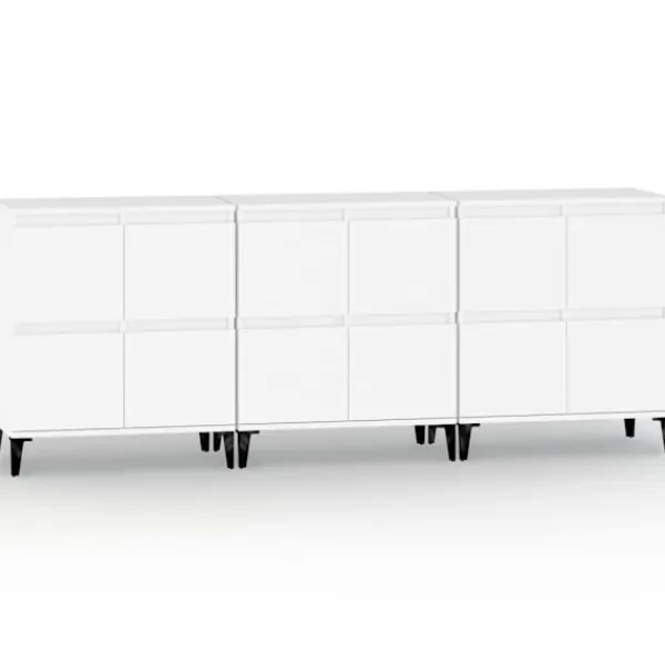 vidaXL Sideboards>Skänk 3 st 60x35x70 cm konstruerat trä