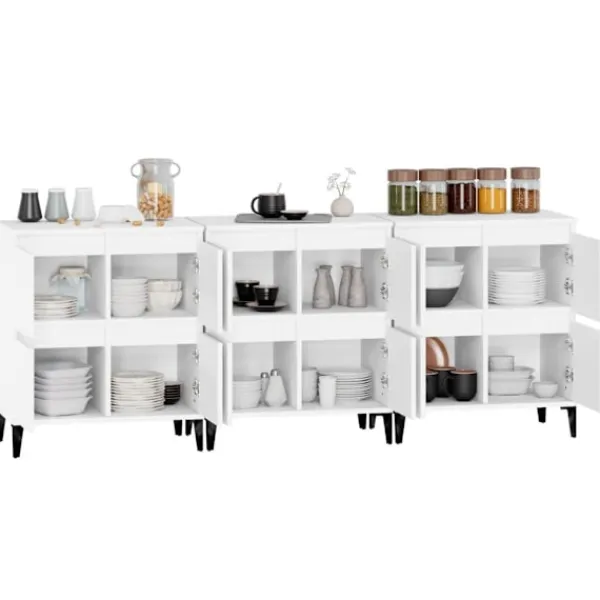 vidaXL Sideboards>Skänk 3 st 60x35x70 cm konstruerat trä