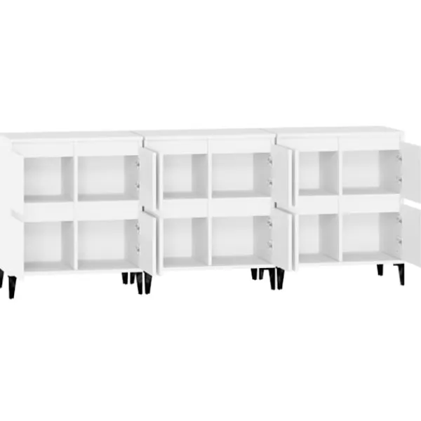 vidaXL Sideboards>Skänk 3 st 60x35x70 cm konstruerat trä