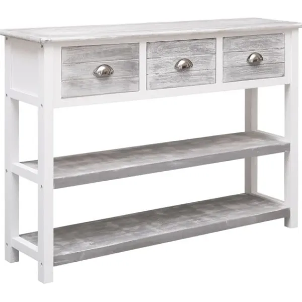 vidaXL Sideboards>Skänk antik 108x30x76 cm massivt kejsarträ