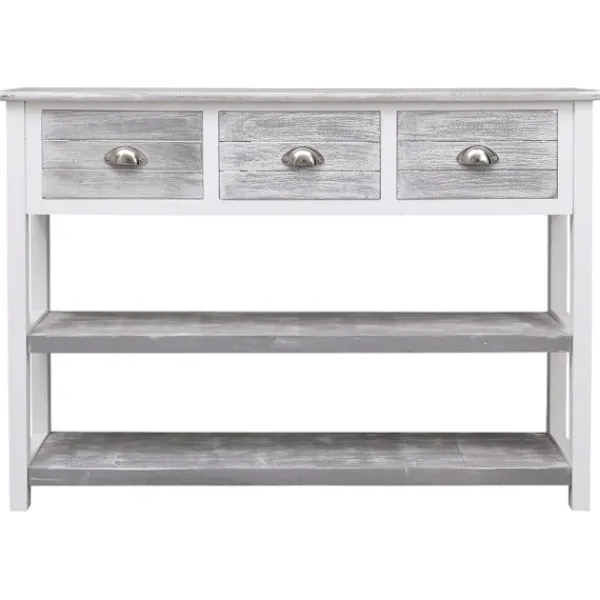 vidaXL Sideboards>Skänk antik 108x30x76 cm massivt kejsarträ