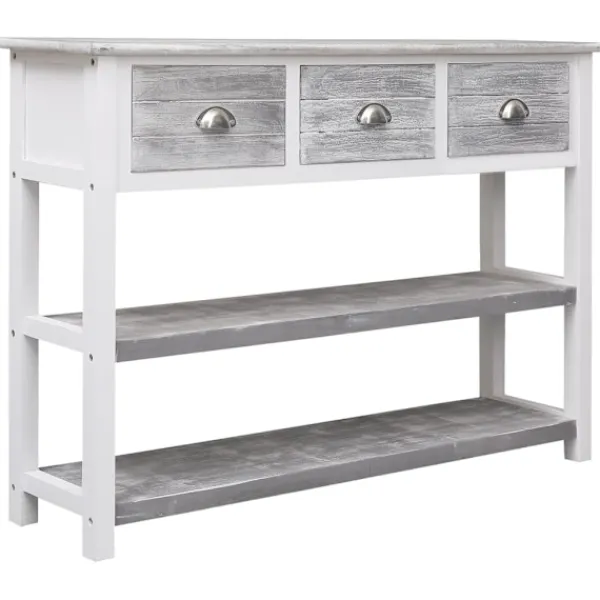 vidaXL Sideboards>Skänk antik 108x30x76 cm massivt kejsarträ
